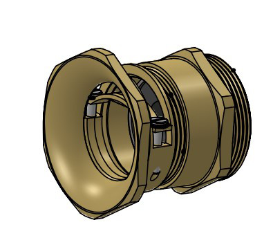 Artikelbild 1 des Artikels MSZEVB Kabelverschraubung M40 Messing vern. IP65