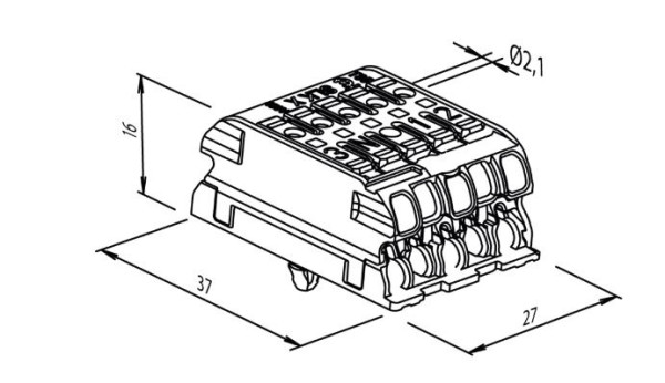 Artikelbild 2 des Artikels SLK X/5OF +E-SCHR L-N-ERDE-DA+-DA-