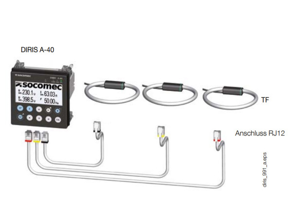 Artikelbild 1 des Artikels DIRIS A-40 Starterpaket inkl. 3 Sensor TF 100-400A