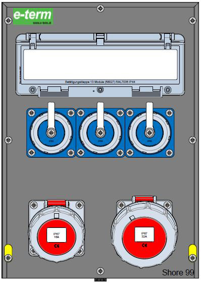 Artikelbild 1 des Artikels Vollgummiverteiler MODBOX WM 0011-3 FI063 IP67