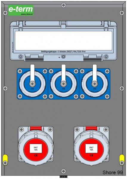 Artikelbild 1 des Artikels Vollgummiverteiler MODBOX WM 0002-3 FI040 IP67