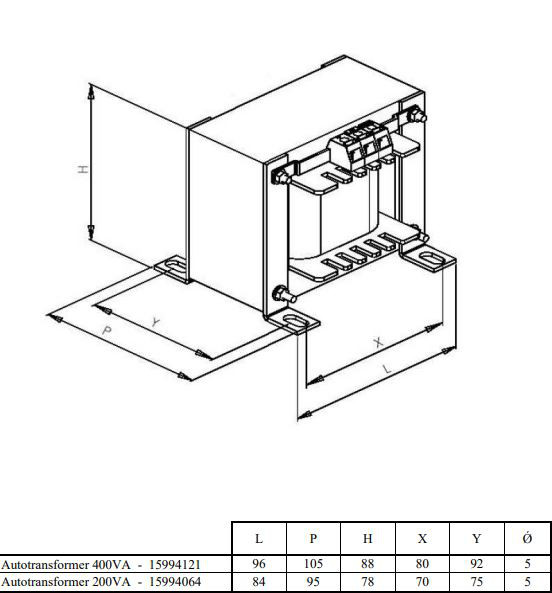 Artikelbild 1 des Artikels Spartrafo 400/230V 200VA für ATyS r